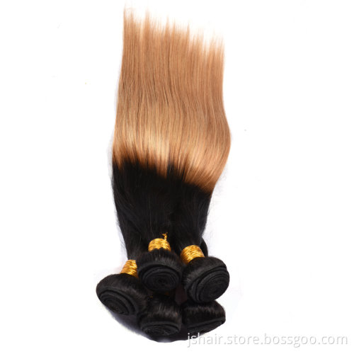 Wholesale Price human hair extension Remy Brazilian Hair Weave Ombre Color